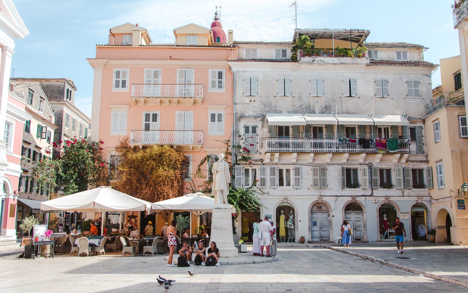 Pretty square in Corfu Town