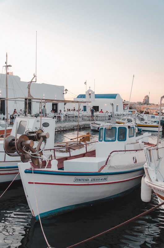 Naoussa’s traditional harbour