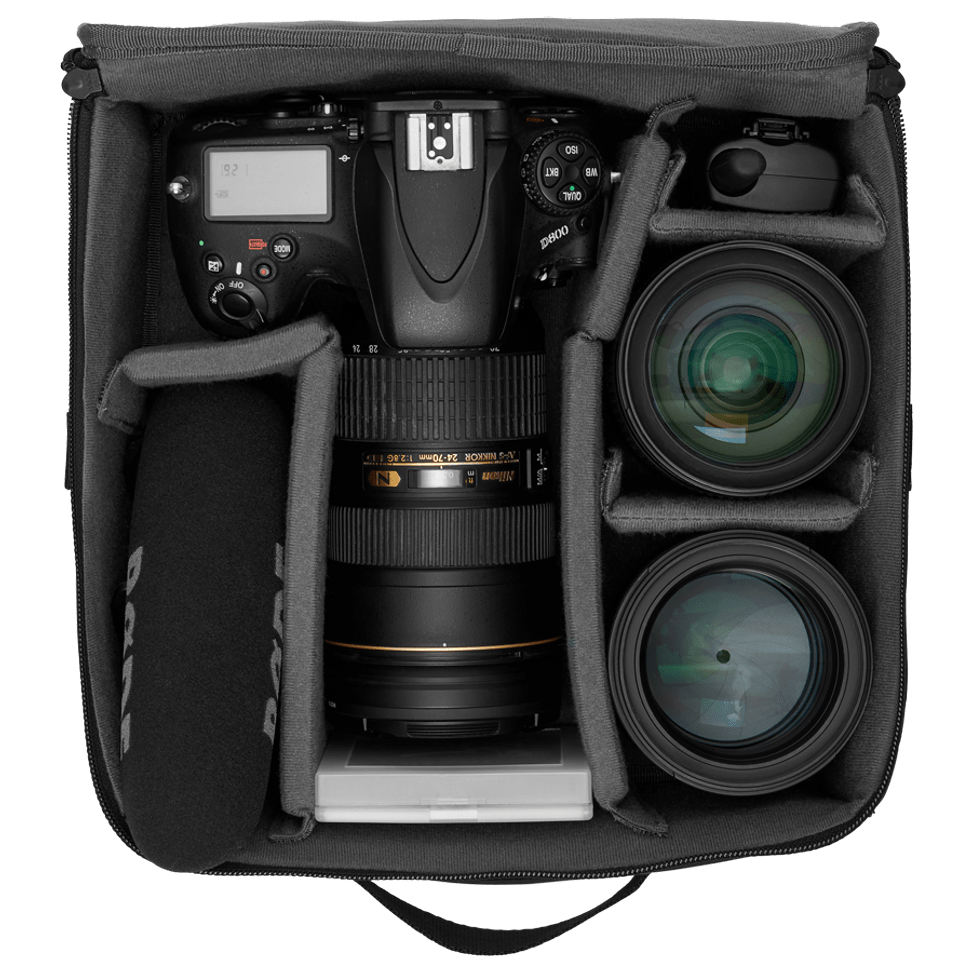 The Backpack camera bag insert for women