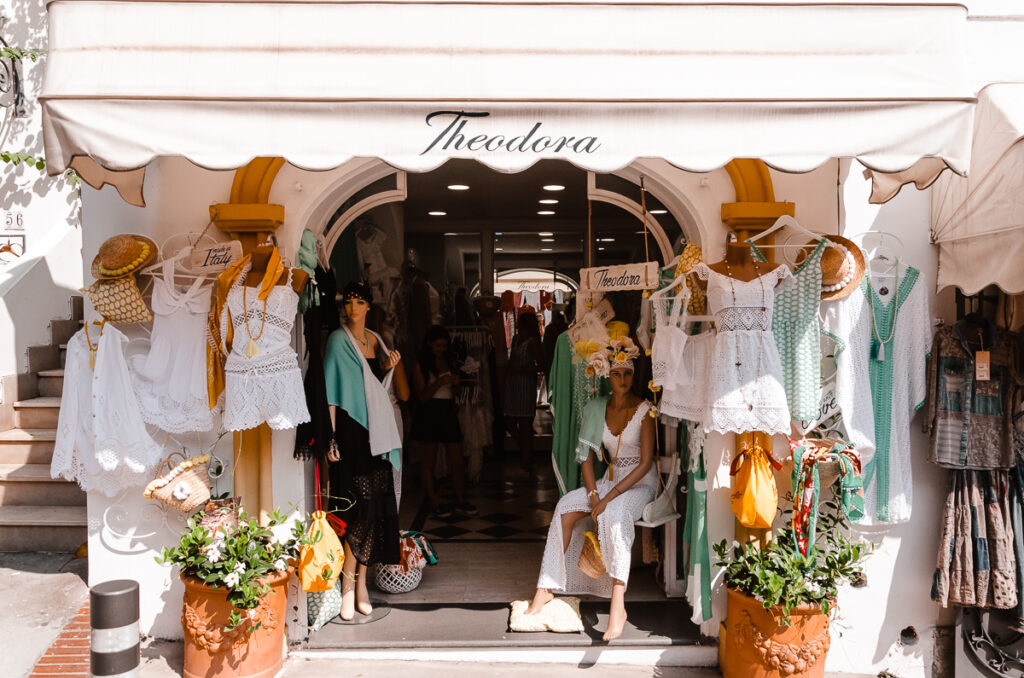 Theodora shop in Positano