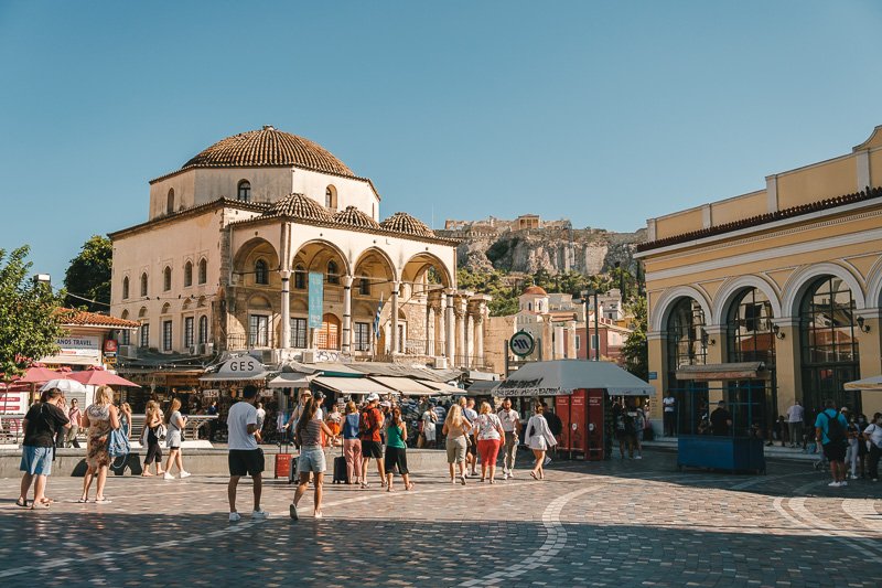 Monastiraki - what not to do in Athens Greece