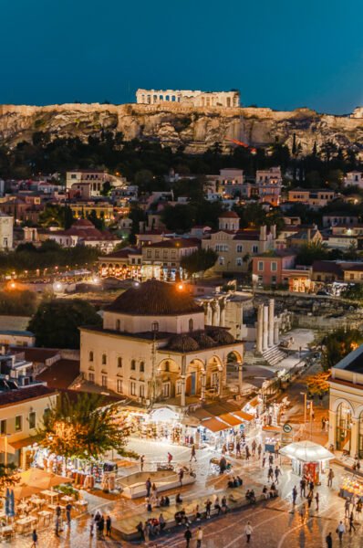 Vue sur Monastiraki depuis A for Athens