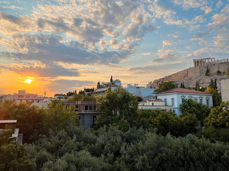 Acropolis Museum restaurant view