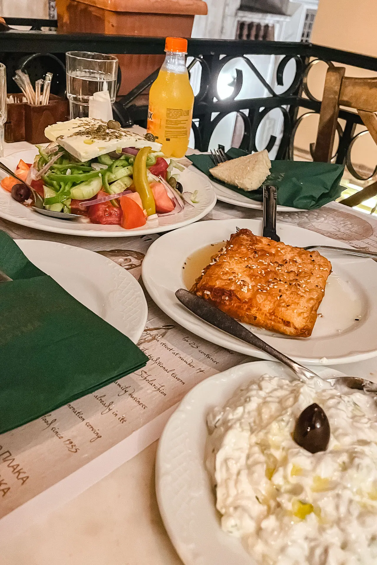 Traditional Greek dishes