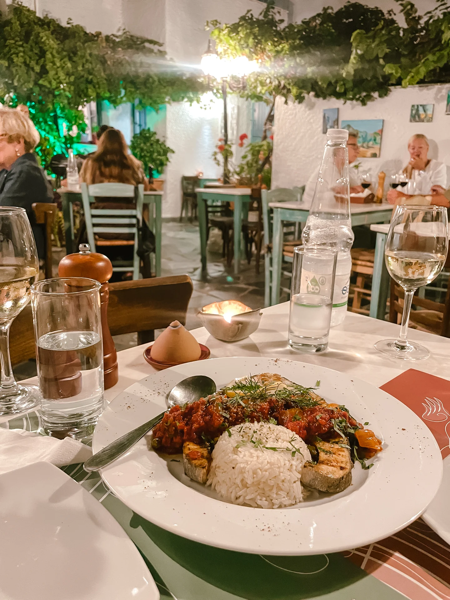 Dîner au Labyrinth Wine Restaurant à Naxos Que faire à Naxos : Dîner au Labyrinth Wine Restaurant